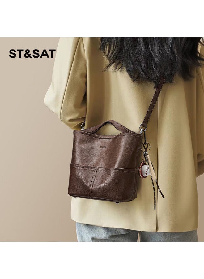 St&Sat Xingqiliu Handbag For Women, Tote Bag, Soft Handbag, High-quality Luxury Crossbody Bag, Teacher's Day Gift - Image 1