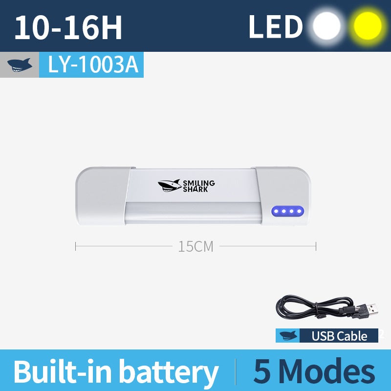SMILING SHARK LED Outdoor Camping Light with Strong Magnetic Adsorption, Rechargeable - Image 1
