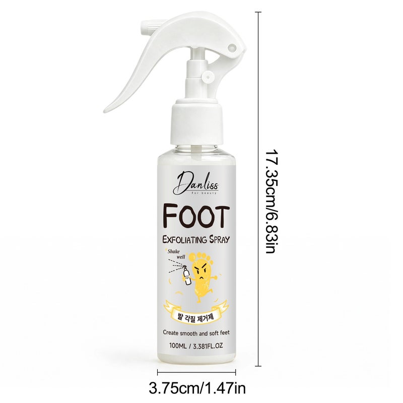 Danliss Foot Exfoliating Spray 100ml softens dry, cracked, rough, and calloused heels, rejuvenating them - Image 5