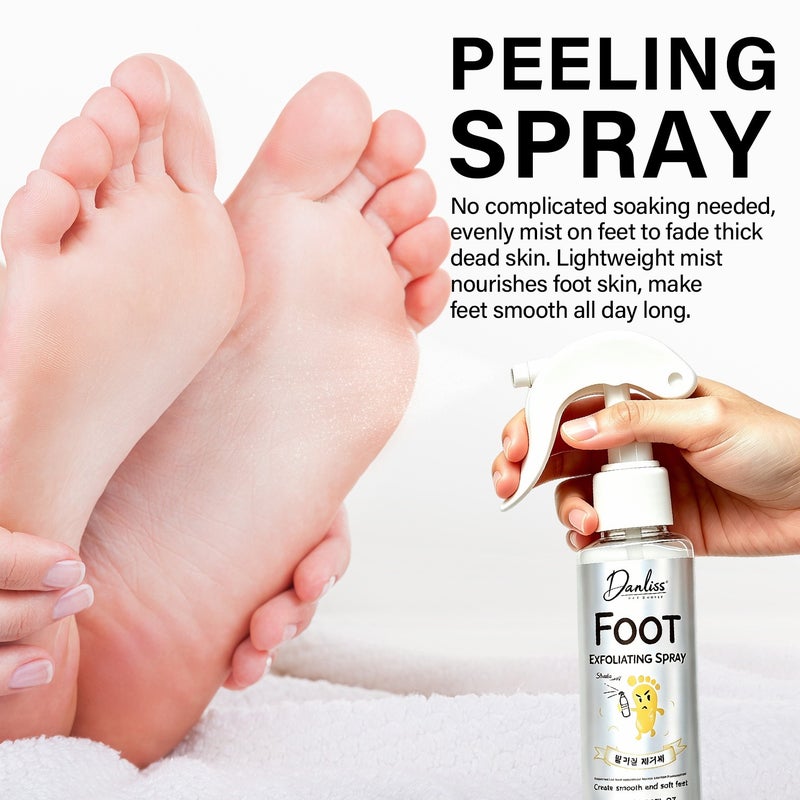 Danliss Foot Exfoliating Spray 100ml softens dry, cracked, rough, and calloused heels, rejuvenating them - Image 3