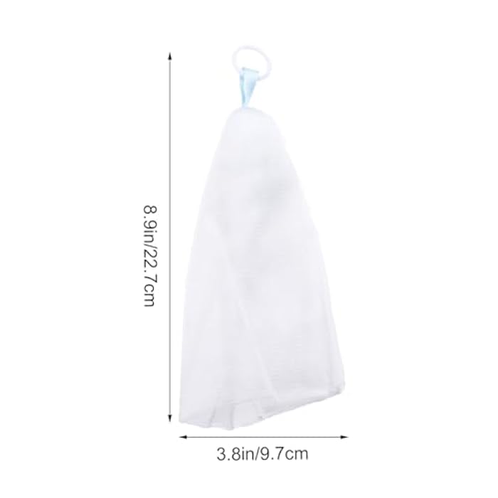 Lurrose 5PCS Exfoliating Foaming Net Premium Effective Easy Maker Face and Body Face Cleansing Soap - Image 2