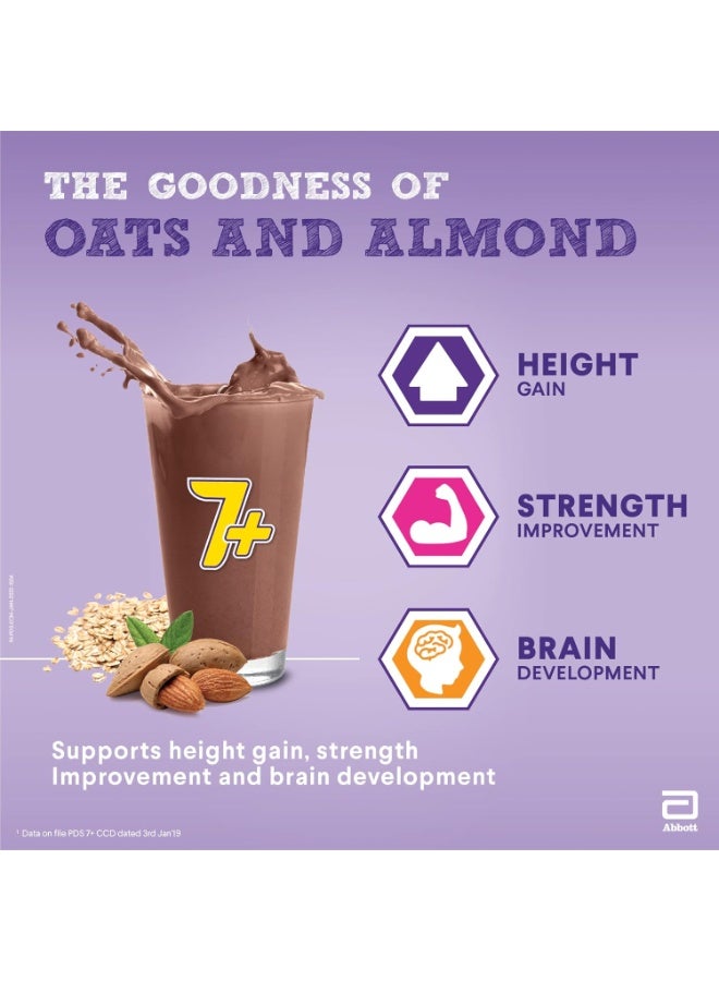 PediaSure 7+ Specialized Nutrition Drink Powder 400 Grams,Premium Chocolate Flavour With Oats & Almonds,For Growing Children,Supports Height Gain,Muscle Strength &Brain Development,1 Count - Image 3