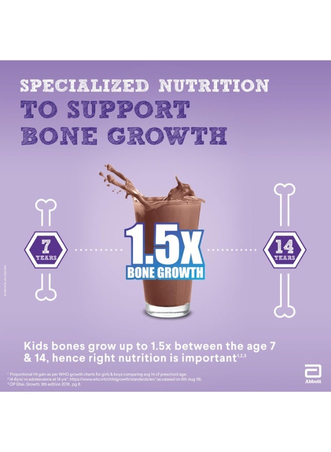 PediaSure 7+ Specialized Nutrition Drink Powder 400 Grams,Premium Chocolate Flavour With Oats & Almonds,For Growing Children,Supports Height Gain,Muscle Strength &Brain Development,1 Count - Image 4