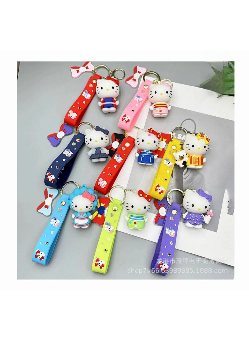 Sanrio Hello Kitty Purple Silicone Keychain - Image 4