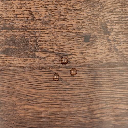 Yifely Brown Wood Grain Drawer Covering Paper Self Adhesive Shelf Liner Table Door Sticker 17.7 Inch by 9.8 Feet - Image 3