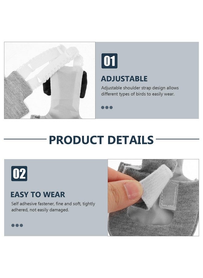 balacoo 2pcs Flying Bird Diapers Washable Clothes Small Animal Diaper Cockatiel Diaper Lovebirds Flying Diaper Conure Flight Suit Diaper Pigeon Pants Cotton Fashion Xuan Feng - Image 4