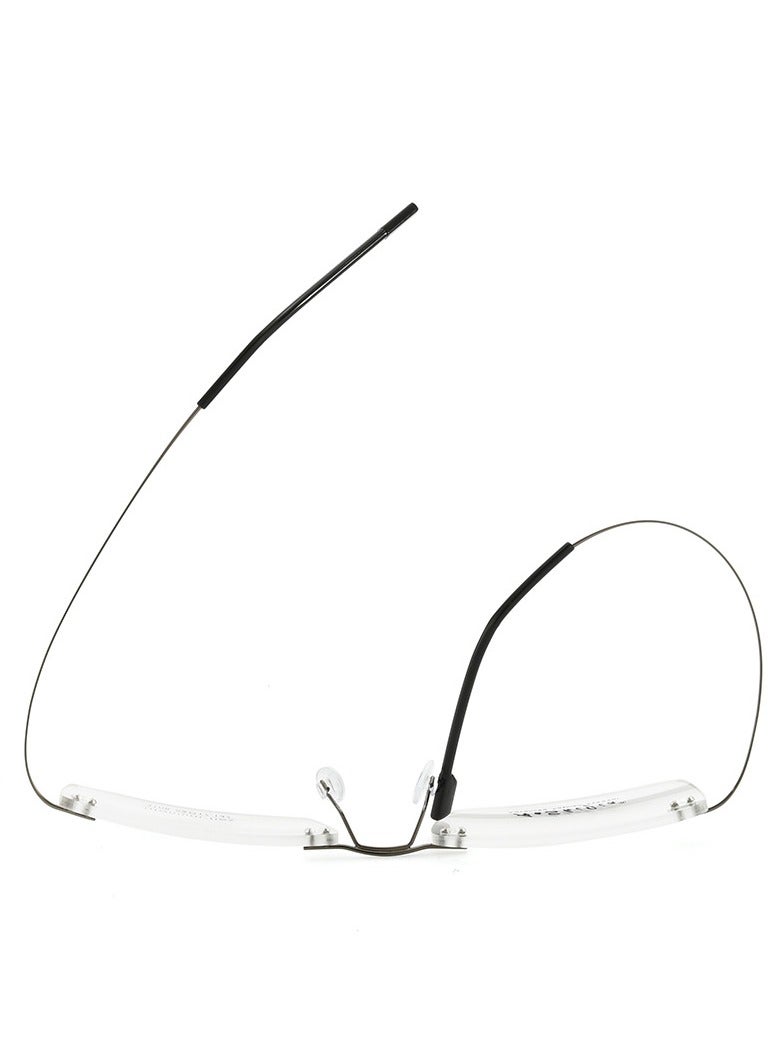 Generic Titanium alloy frameless glasses - automatic coloring multifocal reading and computer glasses with anti blue light, lightweight frame (+1.0 to+4.0), for business and daily use - indoor/outdoor vision correction, professional appearance, high-quality lenses, office workers  - Image 2
