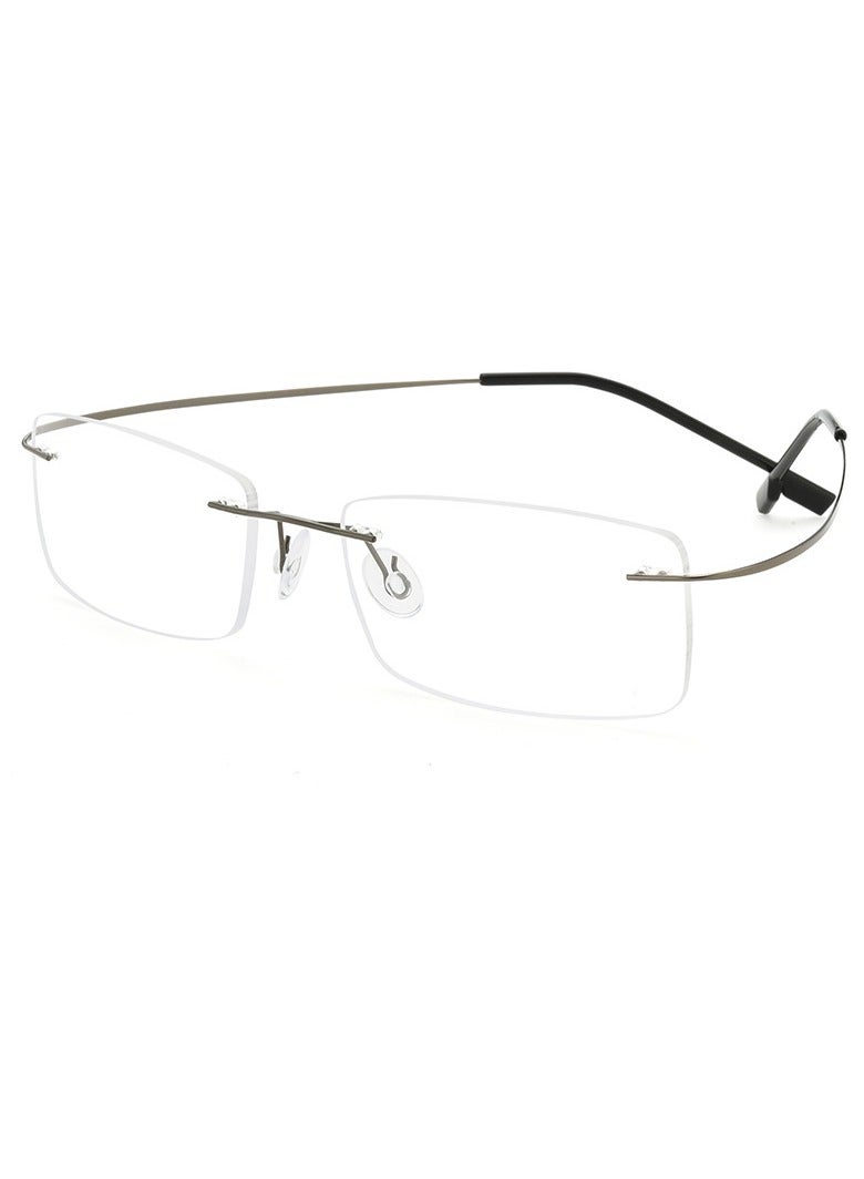 Generic Titanium alloy frameless glasses - automatic coloring multifocal reading and computer glasses with anti blue light, lightweight frame (+1.0 to+4.0), for business and daily use - indoor/outdoor vision correction, professional appearance, high-quality lenses, office workers  - Image 3