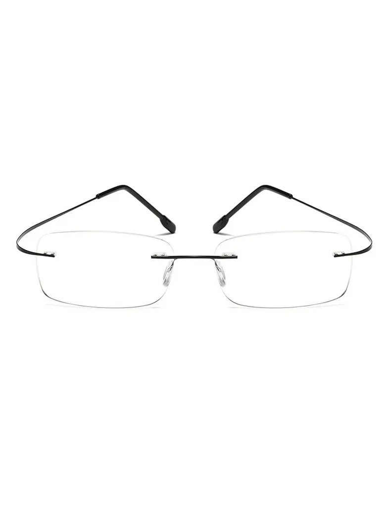 Generic Titanium alloy frameless glasses - automatic coloring multifocal reading and computer glasses with anti blue light, lightweight frame (+1.0 to+4.0), for business and daily use - indoor/outdoor vision correction, professional appearance, high-quality lenses, office workers  - Image 5