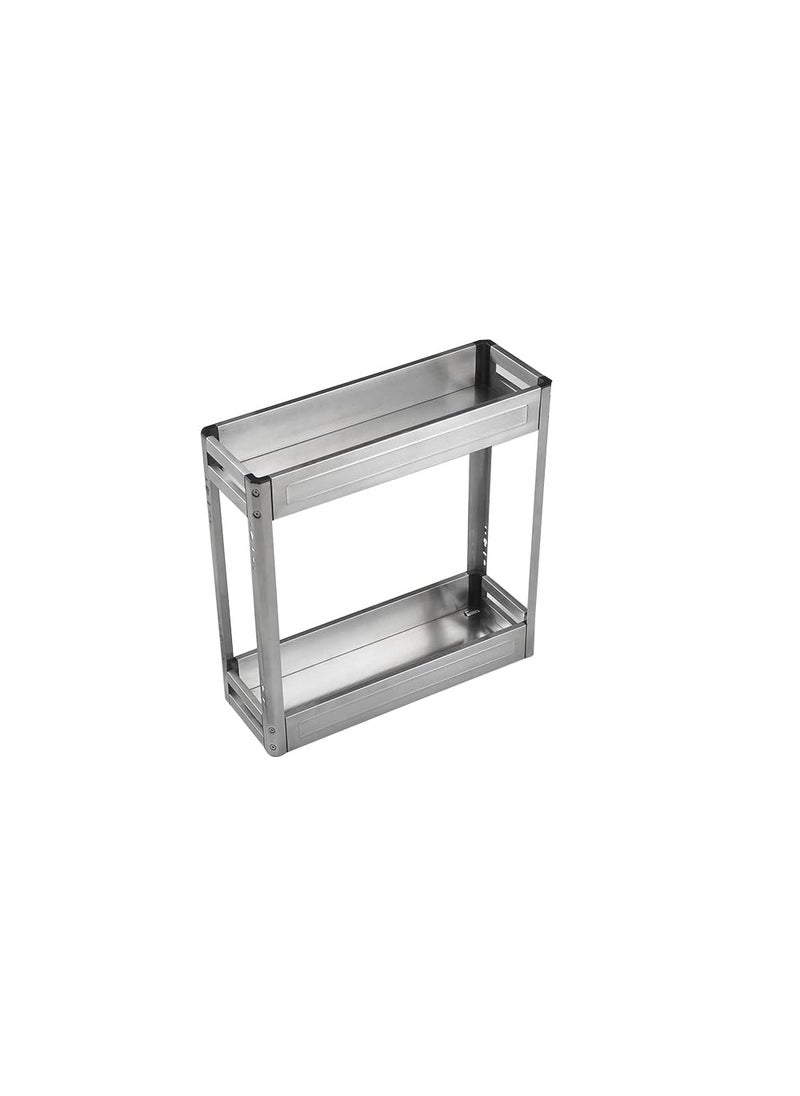 Volo VOLO 6inch Soft Close 2 Layer Satin Bottle Pullout 200mm Carcuss Size for Kitchen  - Image 5