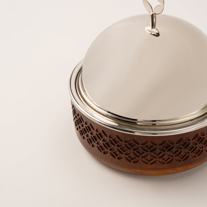 La Mesa big food server in silver metal 3 L - Image 4