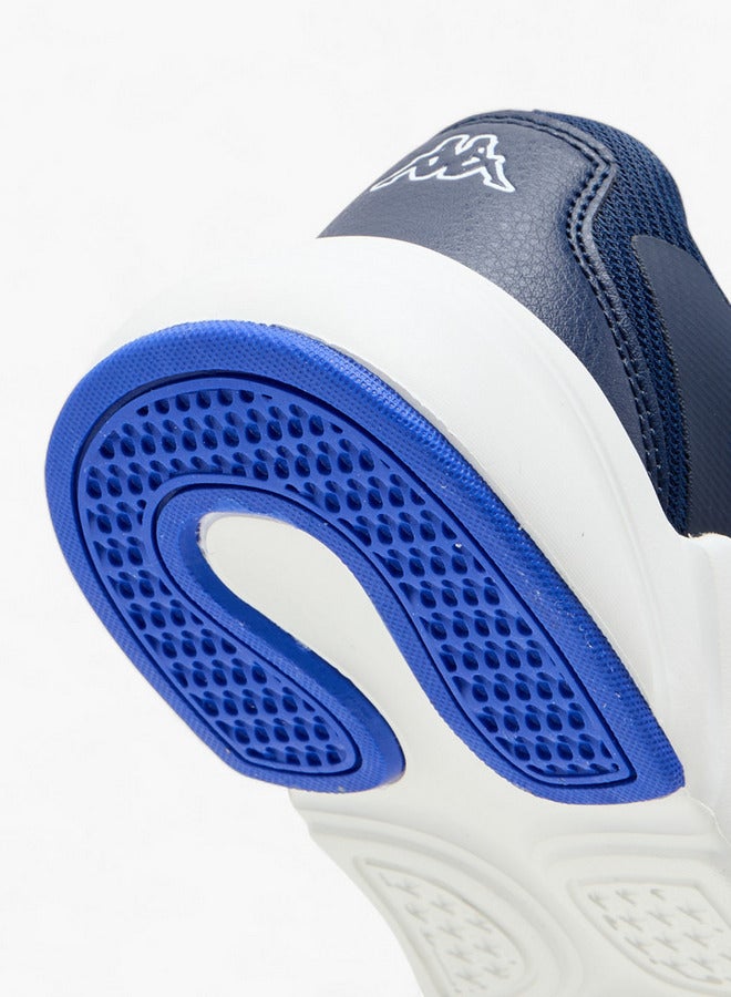 Kappa Boys' Logo Print Sports Shoes with Hook and Loop Closure  - Image 5