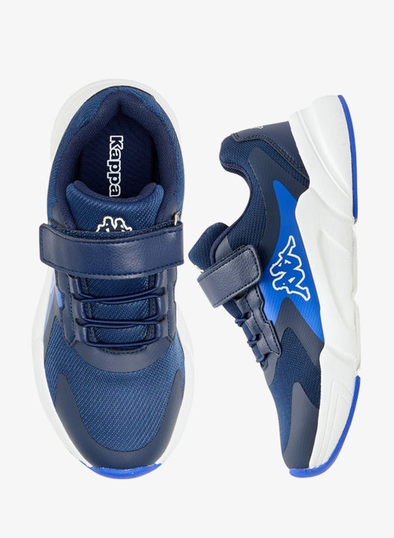Kappa Boys' Logo Print Sports Shoes with Hook and Loop Closure - Image 3