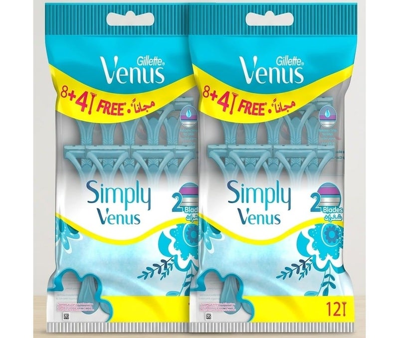 Simply Venus 8+4 two-piece razors