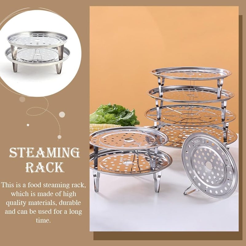 Stainless Steel Stackable Steamer Trays 2Pcs Compact Safe Heating Easy Cleaning - Image 4