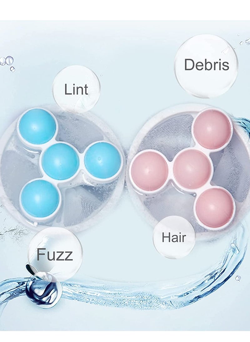 Y&D Pet Hair Remover Reusable Lint Catcher Washing Machine Filter Cleaning Mesh Bag Floating for Laundry Durable 4 Pack - Image 5