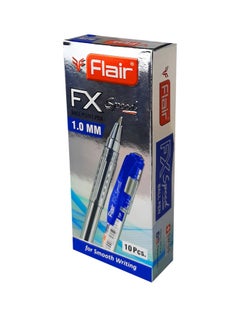 Flair FX Speed Ball Point Pen 1.0mm, Set of 10pcs, Blue  - Image 2