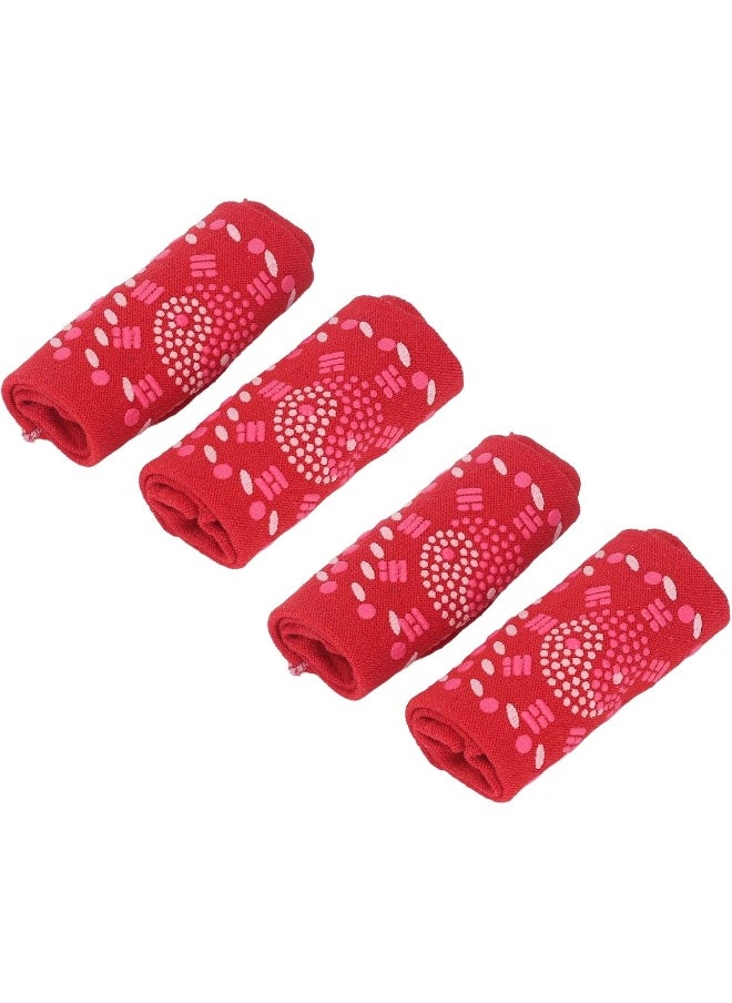 Generic Warm Heated Socks, Strong Elastic 4Pcs Self Heating Socks Tourmaline Design Breathable Soft for Winter  - Image 1