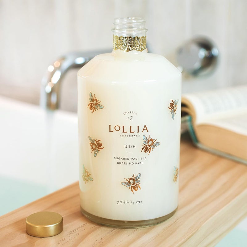 Lollia Wish Bubble Bath - Sugared Pastille Scent, 33.8 fl. oz. Gentle & Moisturizing Bath Soak - Image 5
