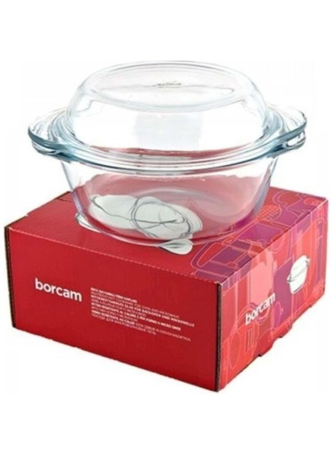 Paşabahçe Pasabahce Borcam Round Casserole 3150cc with Cover – Oven-Safe Cookware GB - Image 3