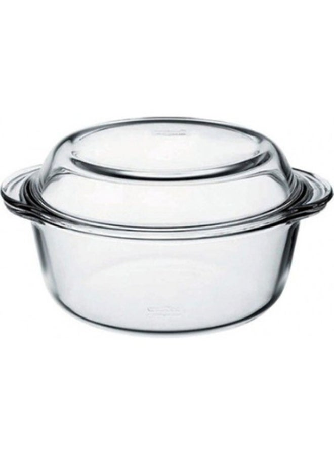 Paşabahçe Pasabahce Borcam Round Casserole 3150cc with Cover – Oven-Safe Cookware GB - Image 2