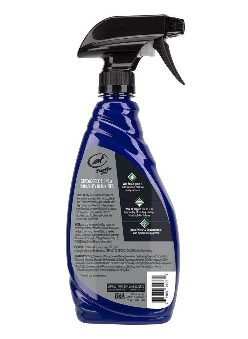 TURTLE Spray Wax Residue Free Ice Spray Wax Shine And Protection 591ml Top Coat Protection Turtle Wax Hybrid Solutions Pro  - Image 2