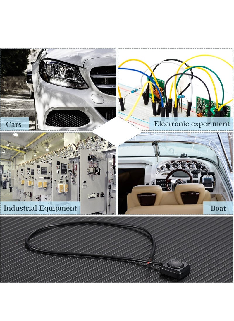 Excefore - Momentary Switch, 4 Pcs Momentary Push Button ON Off Switch, Momentary Tactile Tact Push Button Micro Switch, Car Switch, for Experiment Industrial Control Car Horn - Image 1