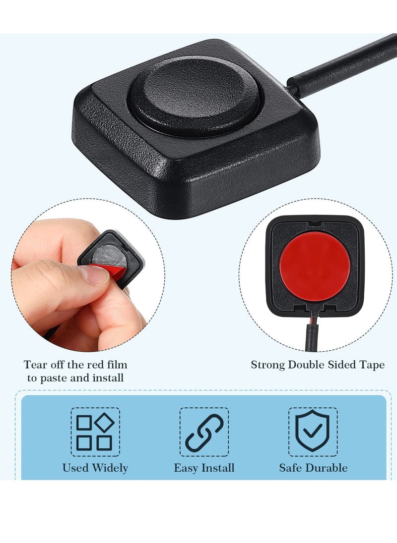 Excefore - Momentary Switch, 4 Pcs Momentary Push Button ON Off Switch, Momentary Tactile Tact Push Button Micro Switch, Car Switch, for Experiment Industrial Control Car Horn - Image 1