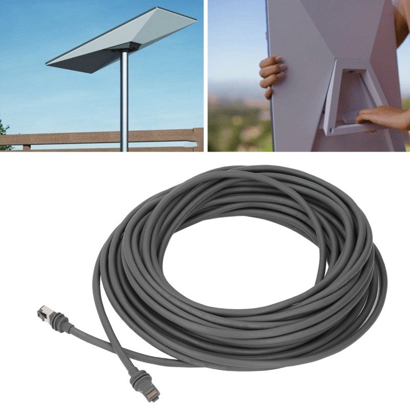 Replacement Cable 30FT 2000Mbps Data Speed - Weatherproof RJ45 Connector Gen 3 Dish Satellite Cable for Indoor Outdoor Dish Antenna Router - Image 1