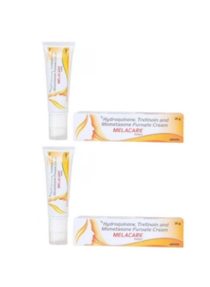 Ajanta Melacare Cream For Face Melasma hyperp igmentation Dark spots Skin Wrinkles 25G 2 PCS