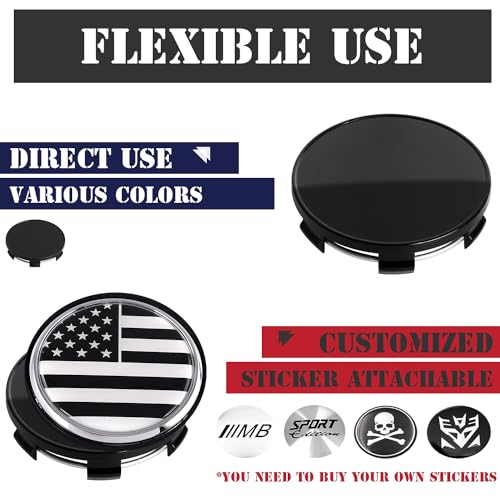 KitsPro 2.7Inch 68MM Wheel Center Caps for BMW 3 Series 4 Series 5 Series X Serires Z Series Rim Hub Caps 3613 6783 536, Pack of 4 (Gloss Black, Outer 69MM, Inner 65MM) - Image 5