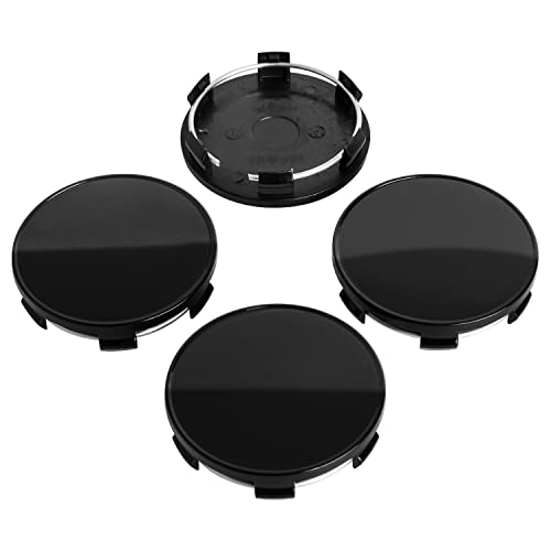 KitsPro 2.7Inch 68MM Wheel Center Caps for BMW 3 Series 4 Series 5 Series X Serires Z Series Rim Hub Caps 3613 6783 536, Pack of 4 (Gloss Black, Outer 69MM, Inner 65MM) - Image 1