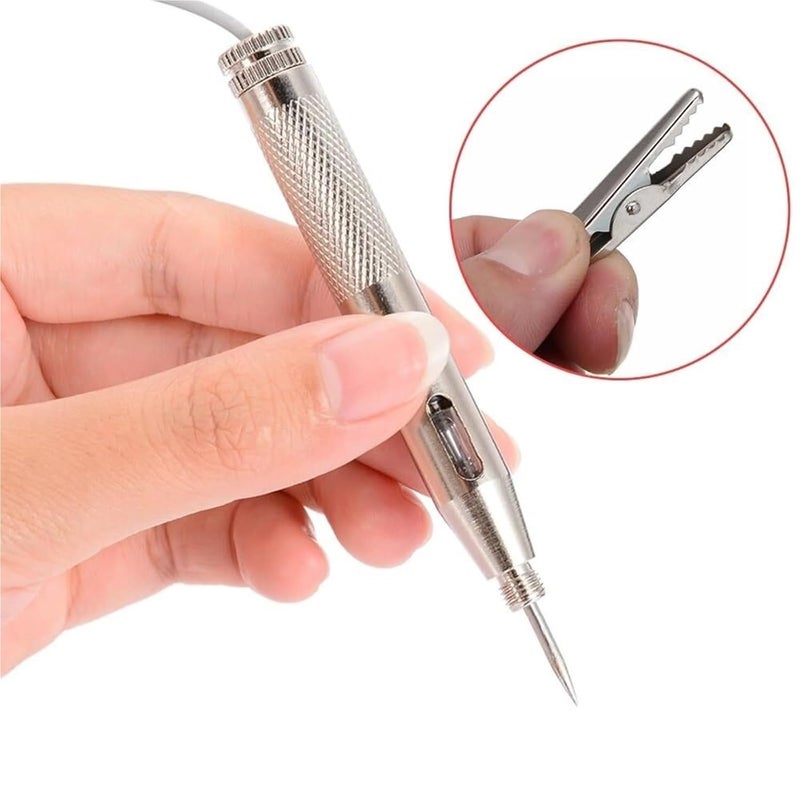 Voltage Meter, 10pcs Light System Test Probe Lamp Automotive Circuit Tester Voltage Pen Detector,Voltage Detector(Gold) - Image 5