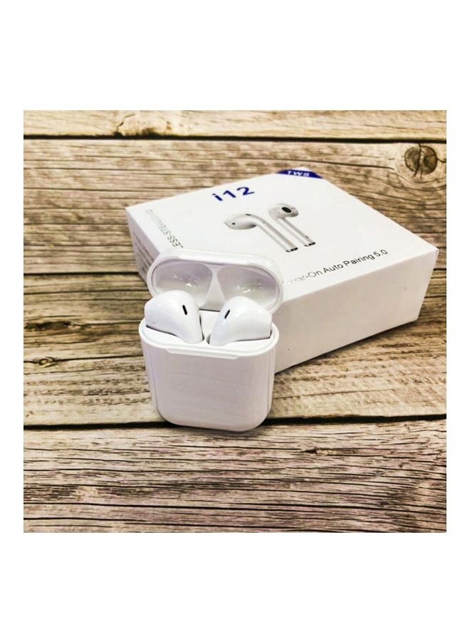 Generic - i12 TWS In-Ear Bluetooth Earbuds With Charging Case White - Image 1