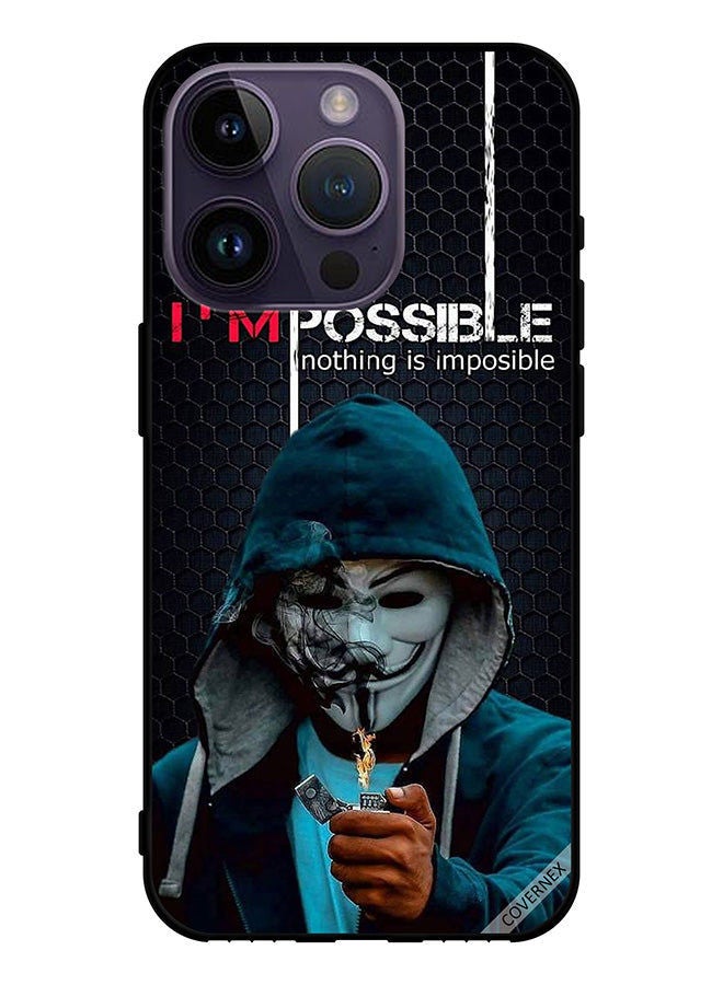 Covernex Protective Case Cover For Apple iPhone 14 Pro I Am Possible Nothing Is Impossible Wallpaper - Image 1