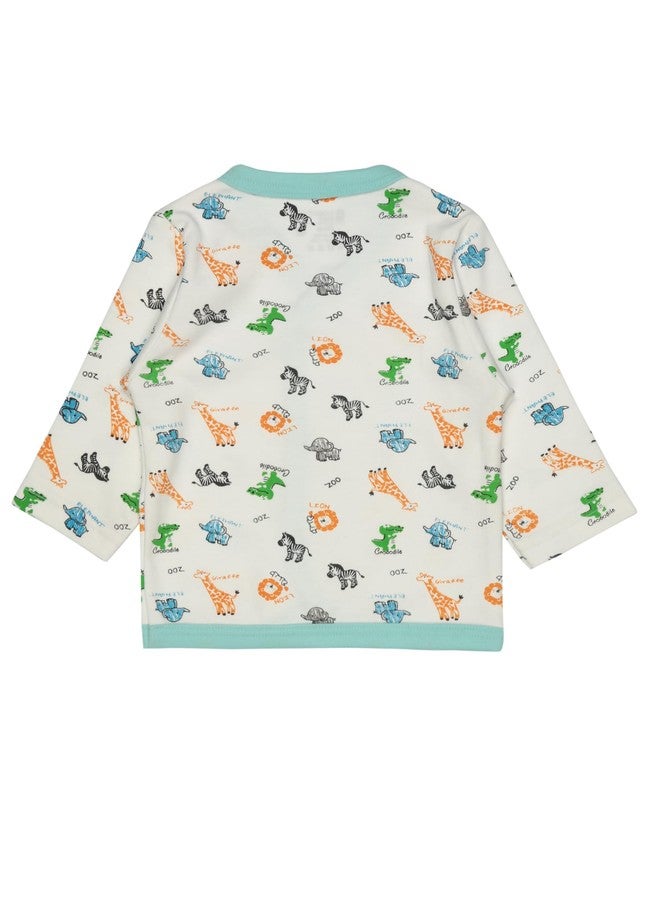 BODYCARE Baby Front Open Printed Top Pack of 3 - Assorted… - Image 2