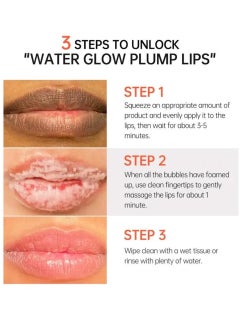JoyPretty Mask 4 in 1 Multi Effect Care Bubble Lip Mask with Seaweed Papain and Vitamin B5 for Dry Lips Lip Plumper Mask Lip Balm for Women and Men Tinted Lip Balm Lip Gloss Oil Bubble Lip Mask 8g  - Image 5