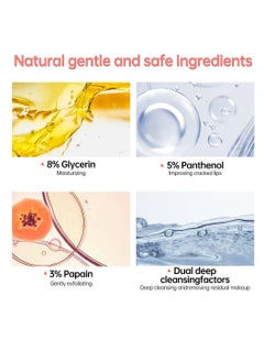 JoyPretty Mask 4 in 1 Multi Effect Care Bubble Lip Mask with Seaweed Papain and Vitamin B5 for Dry Lips Lip Plumper Mask Lip Balm for Women and Men Tinted Lip Balm Lip Gloss Oil Bubble Lip Mask 8g  - Image 3