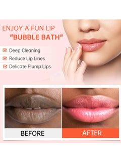 JoyPretty Mask 4 in 1 Multi Effect Care Bubble Lip Mask with Seaweed Papain and Vitamin B5 for Dry Lips Lip Plumper Mask Lip Balm for Women and Men Tinted Lip Balm Lip Gloss Oil Bubble Lip Mask 8g  - Image 4