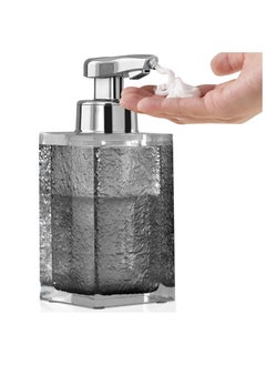 Foaming Soap Dispenser Hand Free, Rechargeable Automatic Soap Dispenser, Touchless Lotion Shampoo Foam Soap Dispenser Bottles, 245ML 8oz for Luxury Bathroom Décor Accessories (Grey)