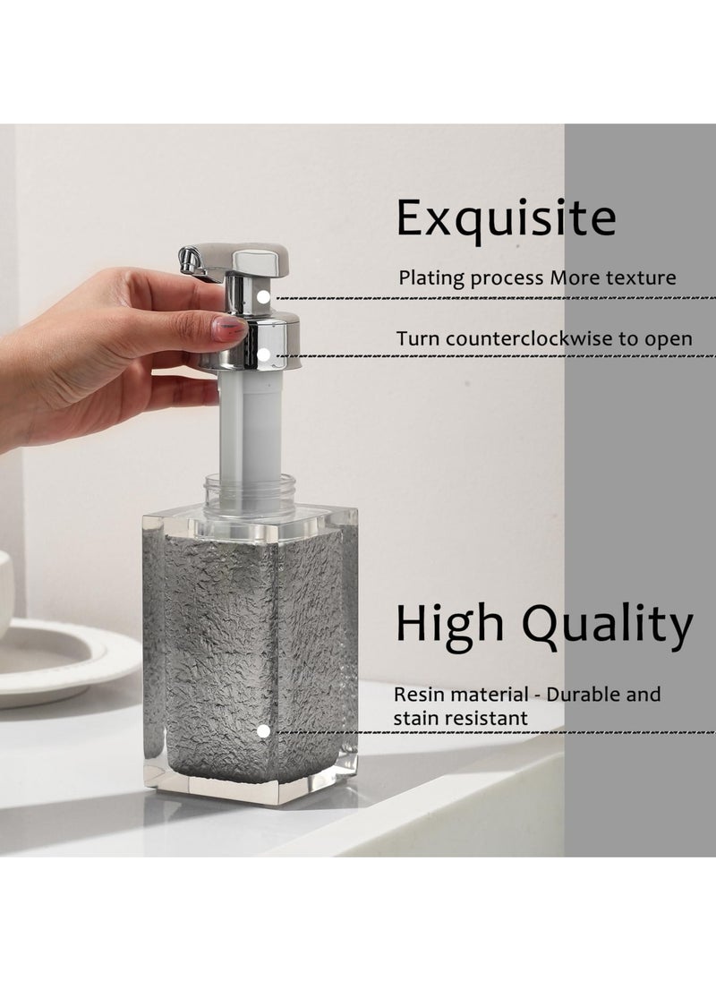 SYOSI - Foaming Soap Dispenser Hand Free, Rechargeable Automatic Soap Dispenser, Touchless Lotion Shampoo Foam Soap Dispenser Bottles, 245ML 8oz for Luxury Bathroom Décor Accessories (Grey) - Image 1