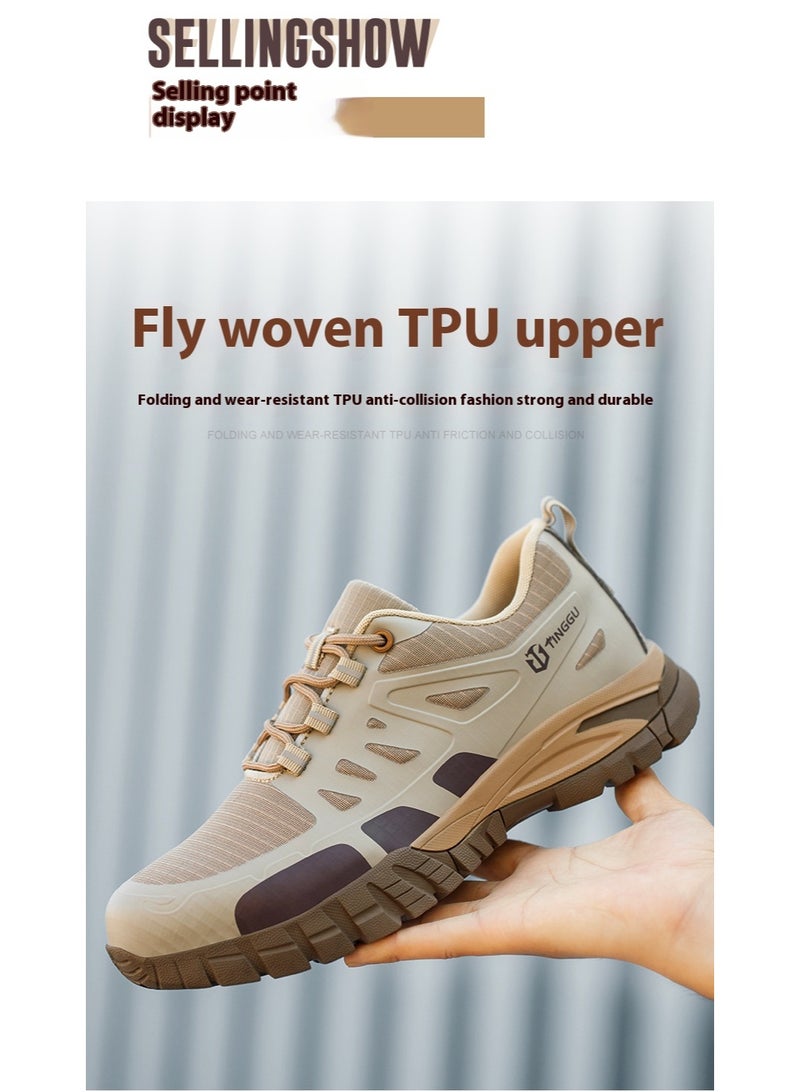 Steel Toe Shoes for Men Lightweight Safety Shoes Comfortable Puncture Proof Slip On Indestructible Work Shoes and Fashion Sneakers. - Image 1