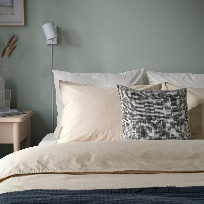 Baitique Brushed Recycled Polyester Cushion, Grey, 40x40 cm - Image 3