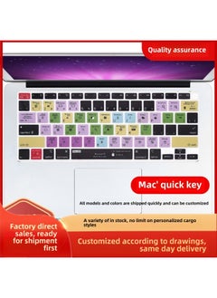 Generic Suitable For Macbook Apple Notebook Keyboard Film 13air Foreign Language Function Shortcut Key Computer Protection Film-Color:WK-050(FL STUDIO)-Size:Us Version 11.6air (a1370/a1465)  - Image 1