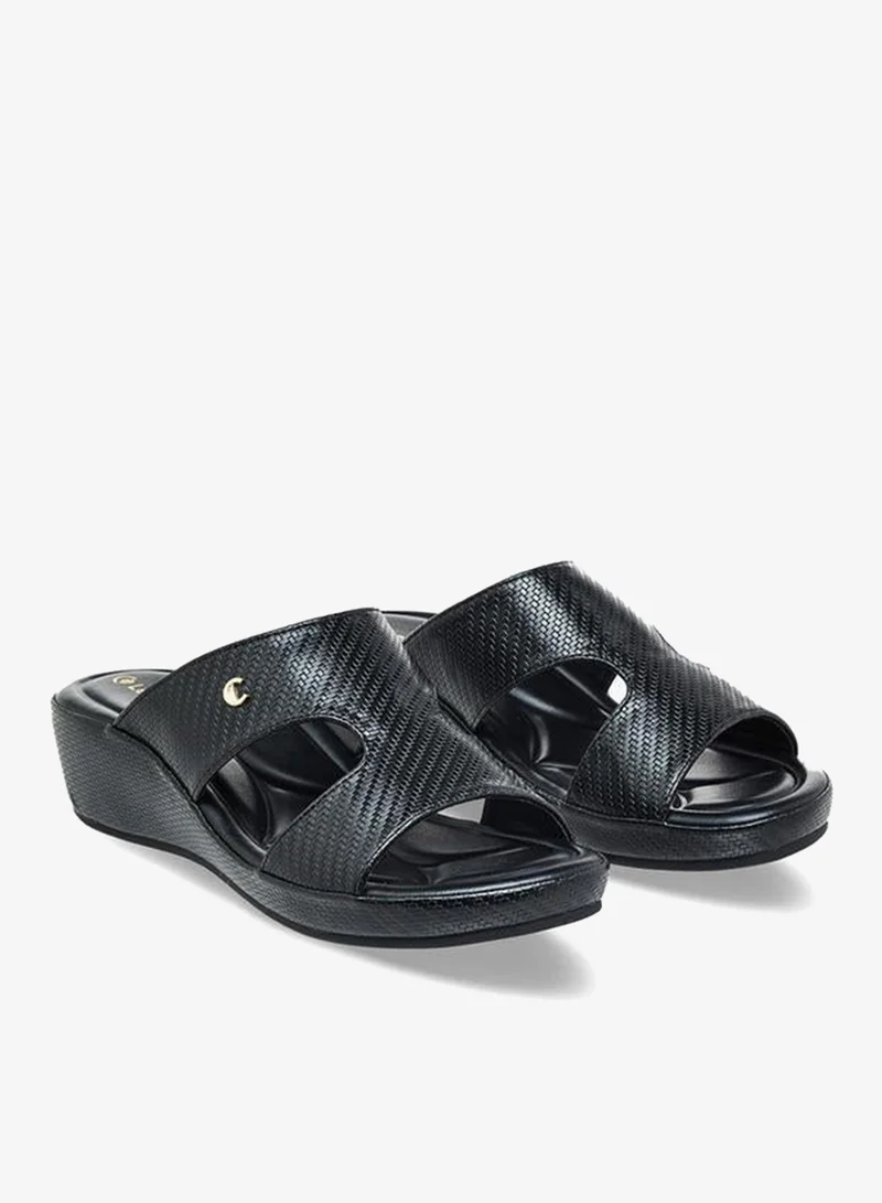 Le Confort BLACK Women Wedge Heel Sandals for Women | Best Price UAE