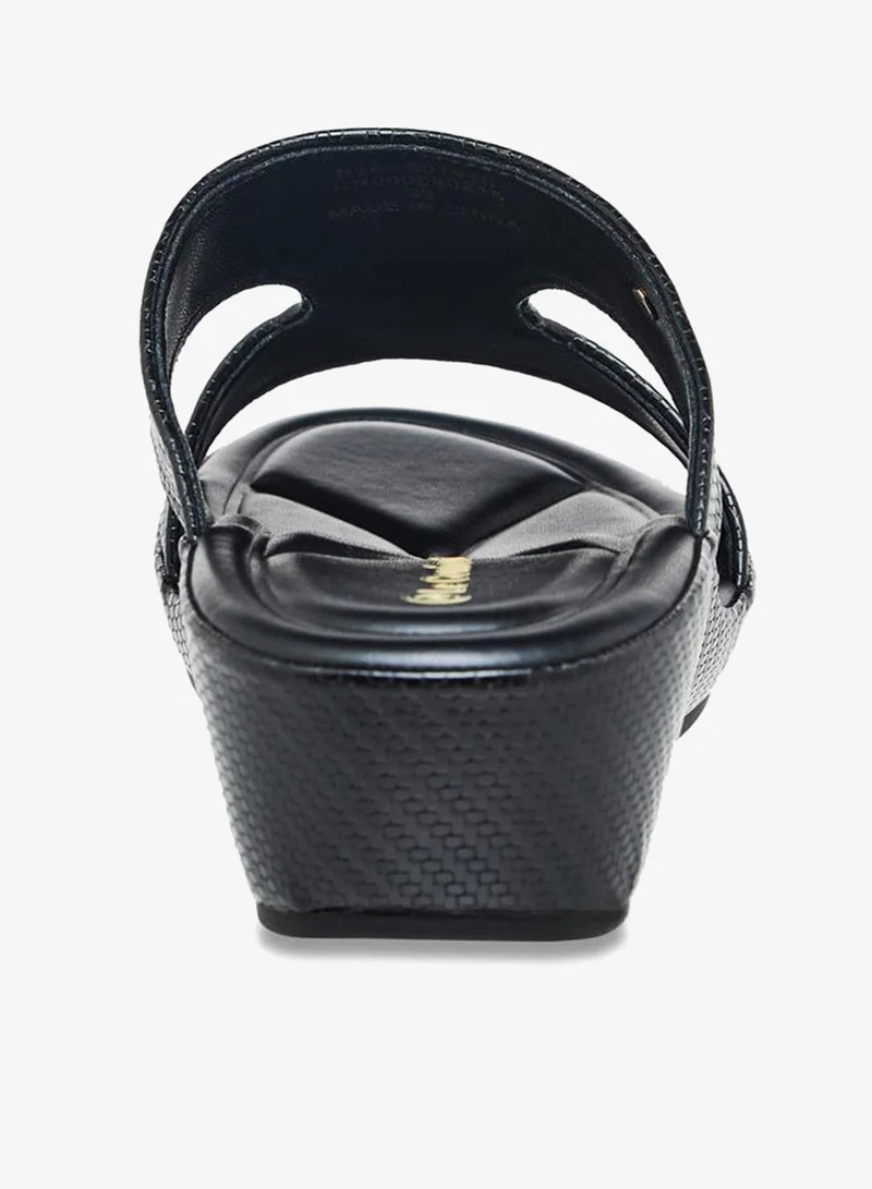 Le Confort BLACK Women Wedge Heel Sandals for Women | Best Price UAE