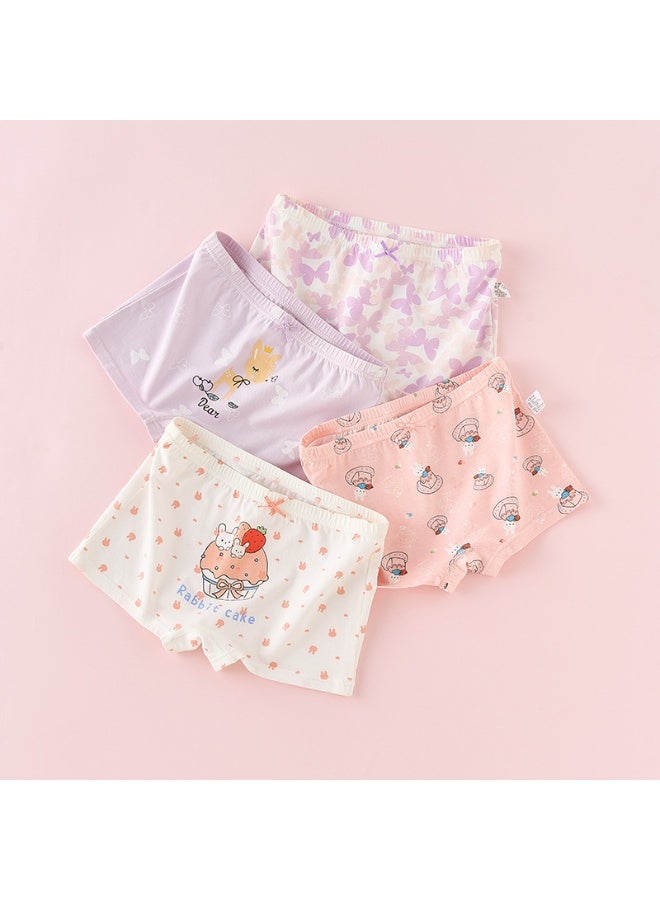 KUYING New Comfortable Skin friendly Breathable Underwear Set 0f 4