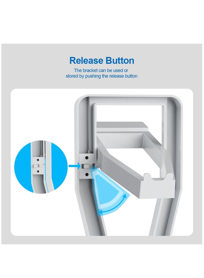 Versatile Stand for Quest 3 and Quest 2 VR Headsets with Touch Controllers, Ideal Storage and Display Solution for Rift and Rift S, Elegant White Design  - Image 5