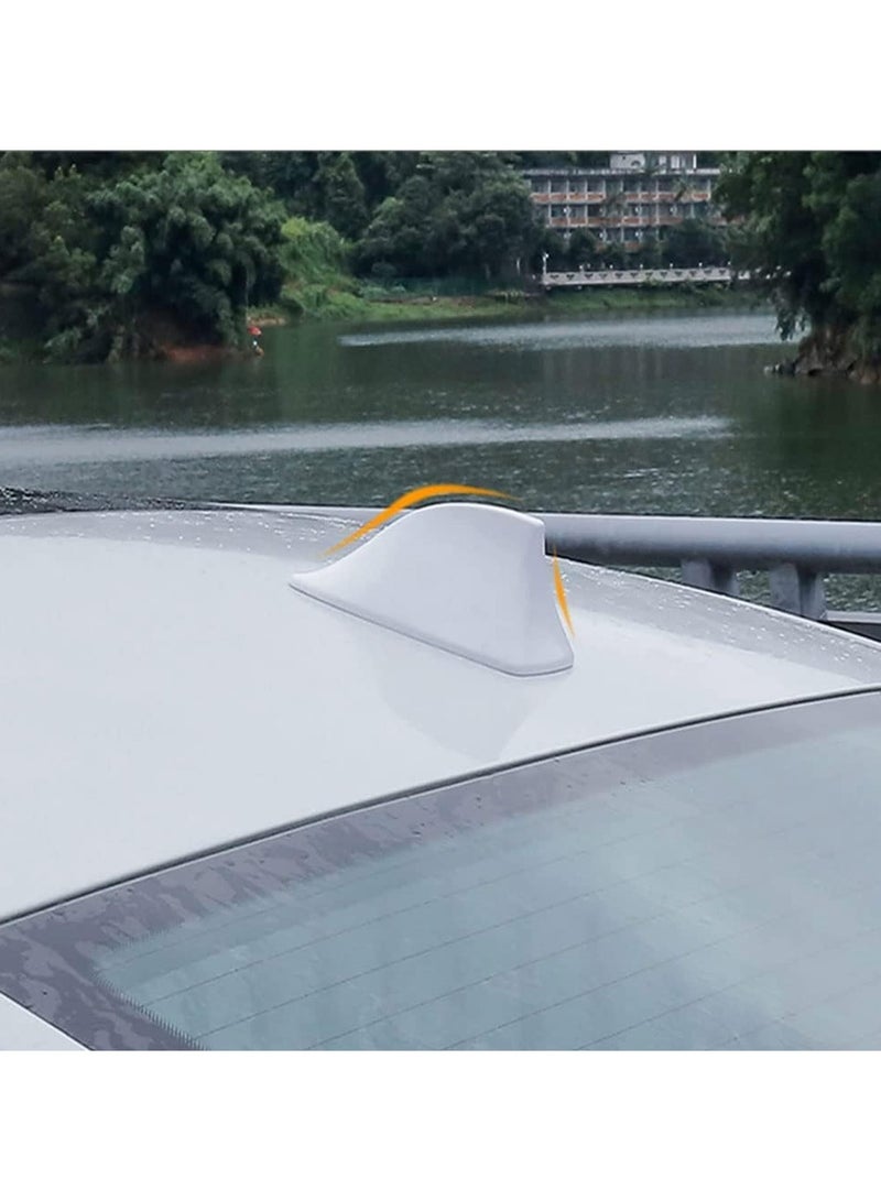 سبايدر أنيق الديكور يتوهم هوائي سقف السيارة زعنفة القرش هوائي أبيض - Image 5