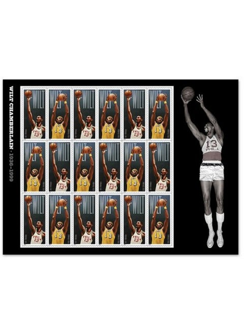 Wilt Chamberlain (19361999) (Sheet Of 18) Postage Forever Stamps 2014 Scott 49504951